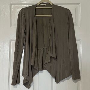 Jella C. Modal gray Open Front Cardigan